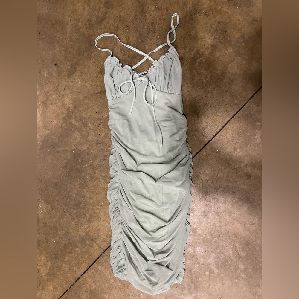 Princess polly sage dress